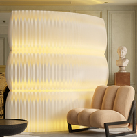 Cloison en papier nid d'abeille LED de luxe avec taille personnalisable pour les mariages, les événements et les salons - Design simple, portable et durable