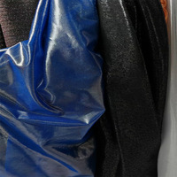 Liquide Miroir Transparent Paillettes Organza Tissu Spandex Tissu Métallique Organza Étincelant Tissu pour Robe De Scène
