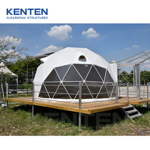 Outdoor Prefab Glamping Equipment Dome Style House Pvc <strong>Safari</strong> Tent Geodesic Dome Tent with Insulation Bathroom - Product Image 2