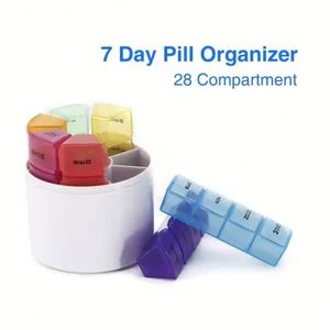 Organizador de Pastillas para 7 Días, 28 Compartimentos Separados, Recordatorios para Medicamentos, Vitaminas, Aceite de Pescado, Gestión Diaria Eficaz, Logotipo Personalizado - Product Image 4