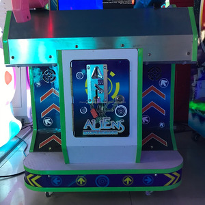 Vente chaude drôle vidéo électronique enfants extraterrestres machine de jeu de tir pour deux joueurs - Product Image 4