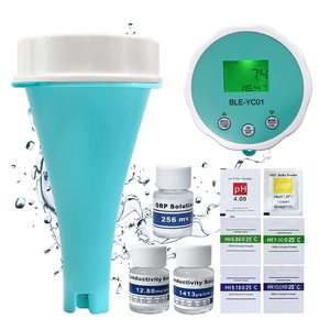 เครื่องวัดคุณภาพน้ำในสระว่ายน้ำ 6 in 1 พร้อม WIFI วัดคลอรีน/<span class=keywords><strong>pH</strong></span>/TDS/EC/ORP/ความเค็ม/อุณหภูมิ กันน้ำ - Product Image 3