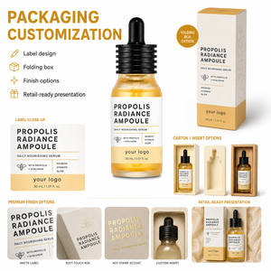 Sérum Ampoule Éclat au Propolis, Extrait de Miel et Centella : Hydratant, Nourrissant, Révélateur de Vitalité Cellulaire, Illumine les Peaux Ternes (Marque Blanche) - Product Image 4