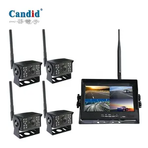 7 אינץ צג ללא הפרעות 2.4Ghz הדיגיטלי אלחוטי מבט אחורי היפוך מצלמה גיבוי מערכת עבור משאית/רכב/אוטובוס