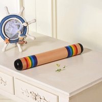 2023 Montessori instrument à percussion en bois pluie autocollant fabricant de bruit bâton de pluie son hochet jouet