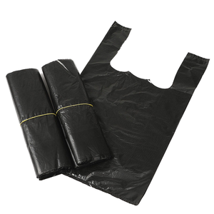 Sacs poubelles noirs à cordon de serrage sur mesure Kangle en gros, sacs poubelles en plastique en vrac, sacs de collecte des déchets, prix d'usine - Product Image 1