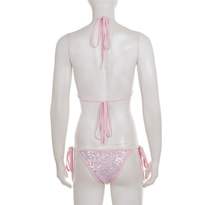 Pailletten Sexy Bikinis Damen Badeanzüge Zweiteilige Bademode Strand Schwimmbekleidung Badeanzüge - Product Image 5