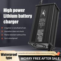 Chargeur de batterie au lithium 60V 72V 5A 8A 10A 12A 15A 20A 25A, chargeur rapide intelligent LiFePO4 et lithium-ion avec protection de sécurité complète