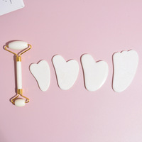 HZ Planche de massage Gua Sha en jade Xiuyan à picots, design traditionnel très tendance, pour le nettoyage et la beauté de la peau