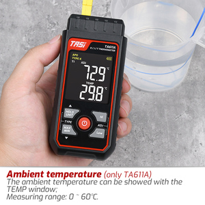 Termómetro Digital de Termopar K/J TASI TA611A OEM/ODM con Interfaz USB, Material Plástico - Product Image 4