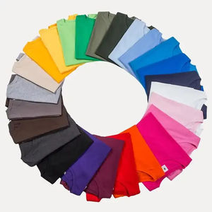 Camiseta de color sólido para hombre, ropa base de cuello redondo holgada elástica con hombros normales y material de poliéster/algodón - Product Image 6