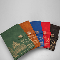 Lot de carnets de conférence A5 haut de gamme, 100 feuilles, couverture en cuir, reliure rigide, pour bureau professionnel, avec stylo et coffret cadeau