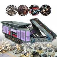 MSTD670 Broyeur mobile pour ferraille diesel, aluminium, fer, acier, coques de voiture, blocs moteur métalliques, acier de déchets et carrosseries de voitures