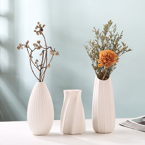 Nordic Style Ceramic <b>Vase</b> <b>Set</b> With Coordinated Design for Living Room Showroom Decoration Housewarming Wedding Gift Giving - Product Image 1