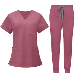 Conjunto Quirúrgico Multifuncional de Manga Corta y Pantalón Largo para Enfermera Anestesista - Product Image 5