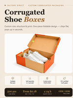 Boîtes en carton, boîtes cadeaux, vente en gros, logo personnalisé, boîte d'expédition pour l'emballage de chaussures, carton ondulé E-Flute 1,5 mm