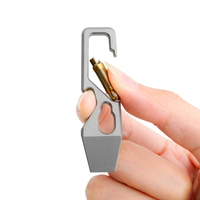 TGZUO Mini-palan portable en titane, porte-clés, facile à utiliser, outil de réparation multifonction industriel de poche pour bricolage et extérieur