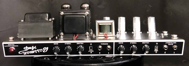 Custom Grand Bassman Tube Amp 2-Channels 50 Watt Blackface with AA864 Circuit Version