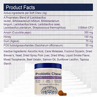 OEM MNK Probiotiques à croquer pour chiens et chats, saveur bœuf, 120g/flacon – Soutien immunitaire, allergies saisonnières, santé digestive, sensibilité