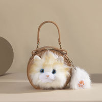 Sac à dos en peluche chat Ragdoll mignon, poupée apaisante, cadeau d'anniversaire pour filles, idéal pour le dropshipping