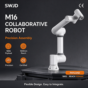 Ligne de palettisation et d'emballage 6 axes de 16 kg et 1034 mm, robot collaboratif de manutention pour l'empilage de cartons et le pick and place. - Product Image 1
