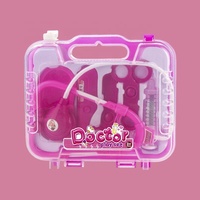 Ensemble de jouets éducatifs KSF Little Doctor, 6 pièces, pour jeux de rôle médicaux pour enfants, avec seringue, stéthoscope, trousse d'infirmière, en plastique