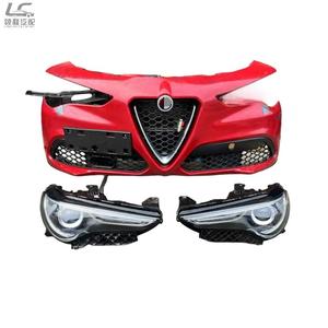 Gruppo Fari a LED per <span class=keywords><strong>Alfa</strong></span> Romeo Stelvio con Luci Diurne DRL e Parti del Paraurti Anteriore - Product Image 1
