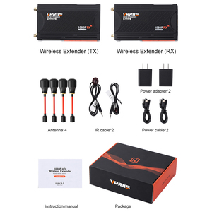 <b>Wireless</b> Transmitter and Receiver 300M Video Extender Kit Lollipop Antenna for DSLR Camera PS4 to Projector <b>PC</b> - Product Image 6