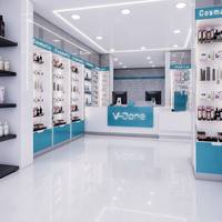 Vitrine de pharmacie médicale sur mesure avec éclairage LED, étagère murale pour médicaments et comptoir de réception pour magasin de vente de médicaments