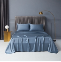 Parure de lit en tissu 100% soie de mûrier, ensemble de literie imprimé, draps de couette, vente en gros