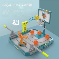 Jeu de basket de table en plastique à manivelle pour deux joueurs, idéal pour les activités sportives parent-enfant et les jeux de société festifs