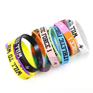 Nouveaux bracelets en caoutchouc de haute qualité, personnalisés, imprimés, gaufrés, résistants à l'eau, écologiques, sportifs, 12 mm - Product Image 2