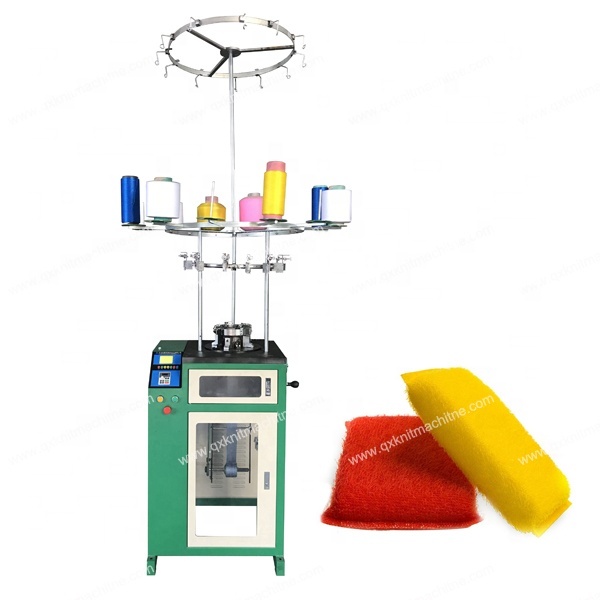Scourer Cloth Kitchen Cleaning Microfiber Scouring Pad Knitting Machine