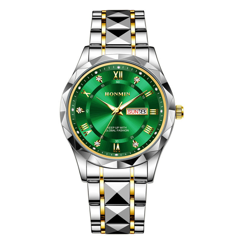 Green Surface Gold Strap