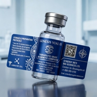 Autocollants inviolables pour flacons, exportation mondiale, compatibles avec les flacons de laboratoire en verre de 3 ml, scellés d'emballage auto-adhésifs texturés mats personnalisés