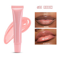 Vente chaude Maquillage Personnalisé Brillant À Lèvres Vegan Brillant À Lèvres Tube Doux Lip Plumper Peptide Teinte À Lèvres