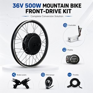 <span class=keywords><strong>Kit</strong></span> de conversion de <span class=keywords><strong>vélo</strong></span> électrique 500W 36V avec moteur de moyeu de roue avant, contrôleur <span class=keywords><strong>d</strong></span>'affichage 900S, capteur PAS et accélérateur à pouce - Product Image 1