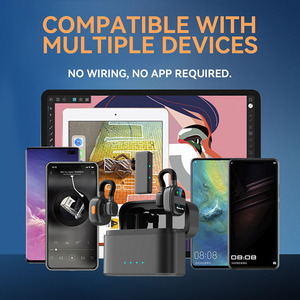 SX38 ステレオマイク ワイヤレスマイク2本セット ブロガー向け 丸型磁気クリップマイク - Product Image 5