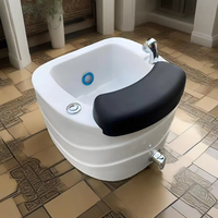 2026 Meilleures ventes professionnelles : Bac de pédicure en acrylique pour salon, cuve de pédicure profonde pour bain de pieds et spa avec éclairage pour salon de manucure