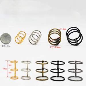 Anneaux de reliure durables en acier, clips métalliques à pression, anneaux de reliure ouverts en métal argenté pour la papeterie de bureau - Product Image 5