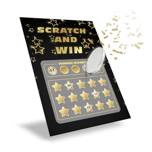 <b>Scratch</b> and Win Card Manufacturer Custom <b>Scratch</b>-Off Coating Screen Printing Free Design Win Rate - Product Image 5