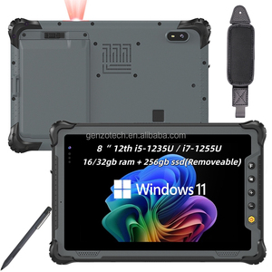 8 inch 16GB RAM với 12th i5/i7 công nghiệp gồ ghề <span class=keywords><strong>Tablet</strong></span> PC với máy quét mã vạch & Stylus & <span class=keywords><strong>RJ45</strong></span> IP67 gồ ghề máy tính bảng windows - Product Image 1