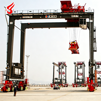 Nouvelle conception Grue portique automatisée sur pneus (RTG) de 20, 40, 50 et 60 tonnes pour la manutention de conteneurs ferroviaires - Prix