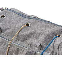 Sac de rangement personnalisé en polyester pour fil à crocheter, grande capacité, organisateur d'aiguilles à tricoter, sac fourre-tout pour travaux manuels en fil