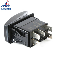 Barre lumineuse étanche à LED SPDT, 5 broches, 20a 12V 24V, pour véhicule hors-bord, interrupteur à bascule marin, pour Bus, bateau