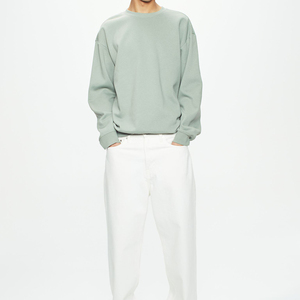 เสื้อสเวตเตอร์คอกลมผ้าฝ้ายสูงขายส่งเสื้อสเวตเตอร์เฮฟวี่เวทผู้ชายพิมพ์ลายขนาดใหญ่แบบกําหนดเอง - Product Image 2