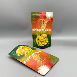 Logo personnalisé Sac réutilisable en plastique PE de qualité alimentaire scellé à fond plat avec fermeture éclair pour aliments pour bébés, lait, aliments pour animaux domestiques, chips de banane, aliments en conserve - Product Image 5