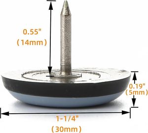 Furnigear PTFE () Furniture Glides Sliders <strong>Carpet</strong> Hardwood Surface <strong>Chair</strong> Leg Movers Best Floor <strong>Protector</strong> for Furniture - Product Image 3