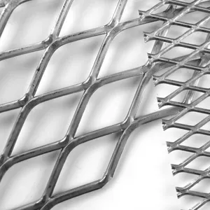 Sheet High Quality Industrial Expanded Metal Stainless Steel WIRE Expanded Mesh Protecting Mesh Woven Silver Plain Weave Welding