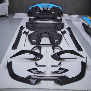 Diffuseur de lèvre de menton avant en Fiber de carbone sèche de haute qualité séparateur de becquet nouvel état ajustement parfait pour <span class=keywords><strong>Ferrari</strong></span> 296 GTB - Product Image 6